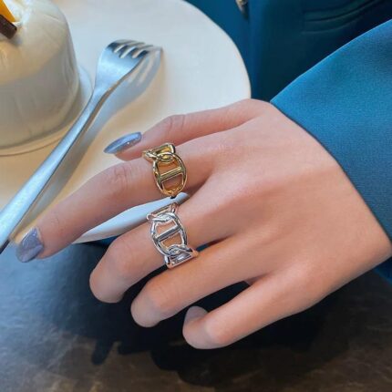 Anel de aço inoxidável