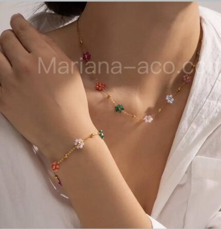 Kit colar e pulseira