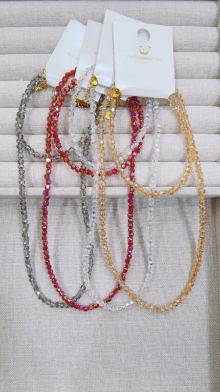 Colar e pulseira de aço