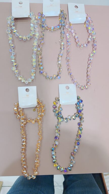Colar e pulseira de aço